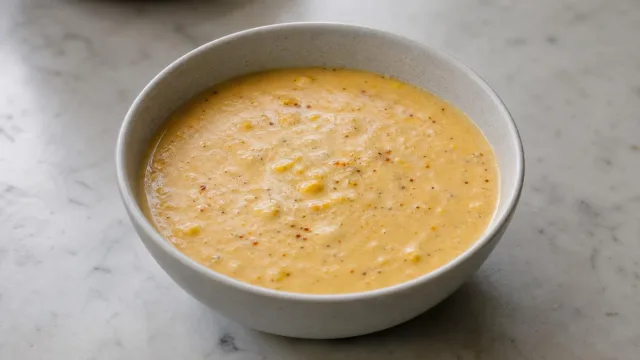 Smoked Corn Cream Soup