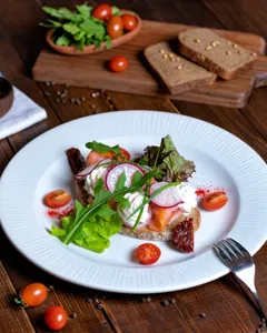 Smoked Venison Jerky and Fried Sage Salad