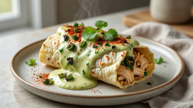 Smothered Burritos with Hatch Chiles