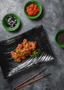 Southern Gochujang Fried Grits