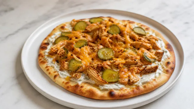 Spicy Chicken Pickle Flatbread