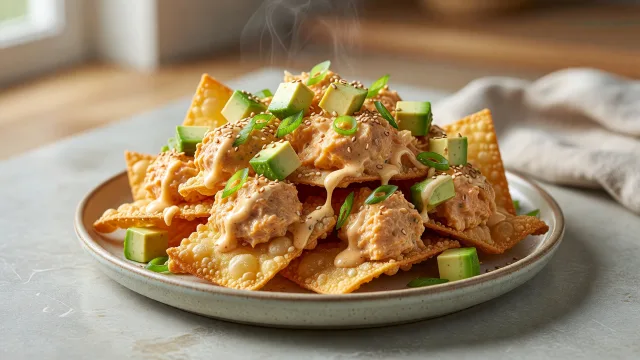 Spicy Tuna Handroll Nachos