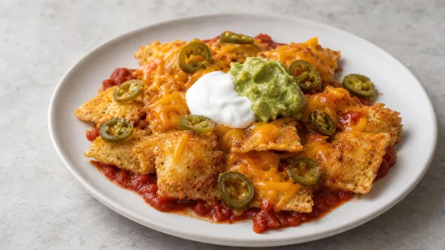 Stuffed Toasted Ravioli Nachos