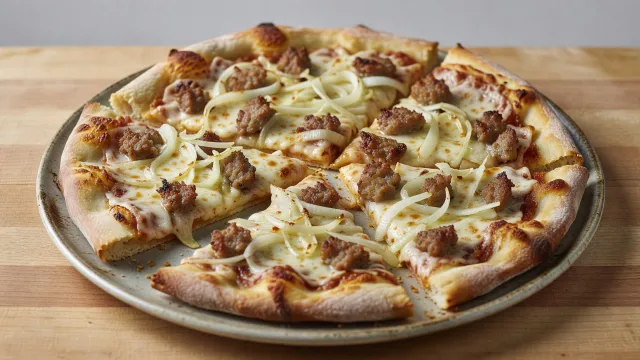 Thin-Crust Sausage and Fennel Pizza