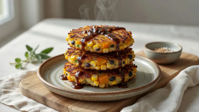 Three Sisters Fritter Stack