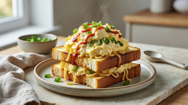 Viral Ramen Egg Salad Sandwich