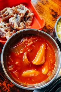 Wild Onion Braised Rabbit recipe