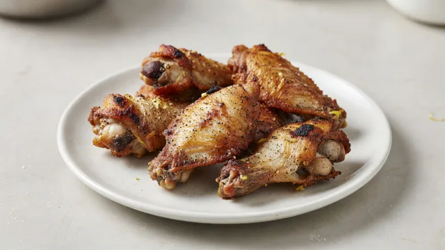 Wood-Smoked Lemon Pepper Wings