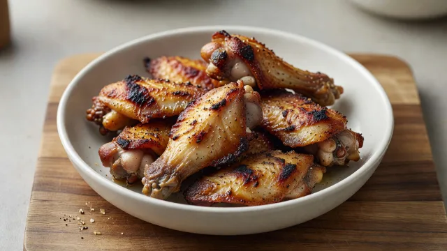 Wood-Smoked Salt and Vinegar Wings