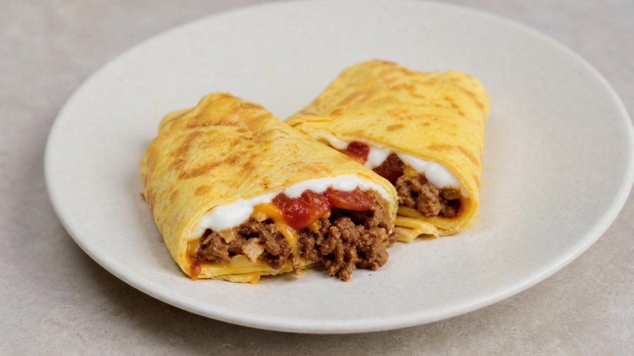 TikTok Breakfast Tacos with Egg Wrap