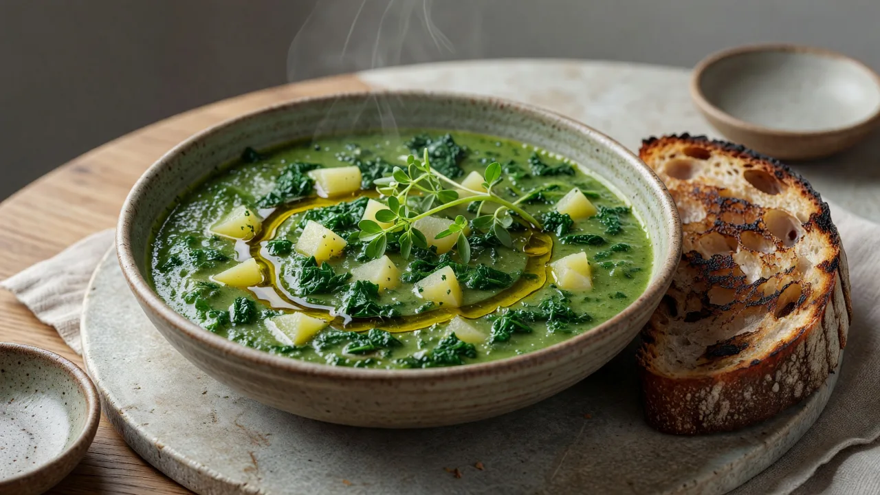 Simple Wild Greens Soup